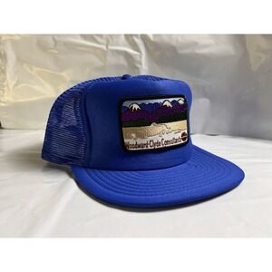 Vintage 1980s Woodward Clyde PATCH HAT SNAPBACK TRUCKER HAT CAP Mountains